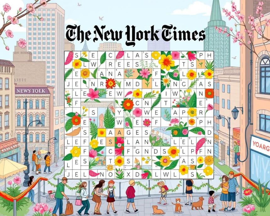 colorful celebration of spring Nyt crossword