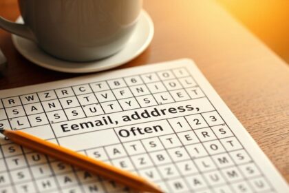 Email Address Often Crossword