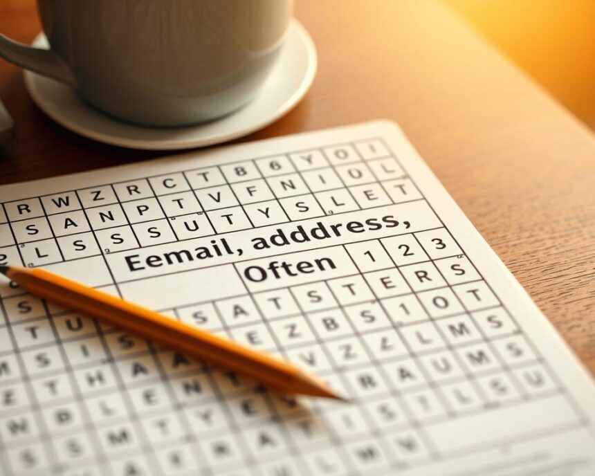 Email Address Often Crossword