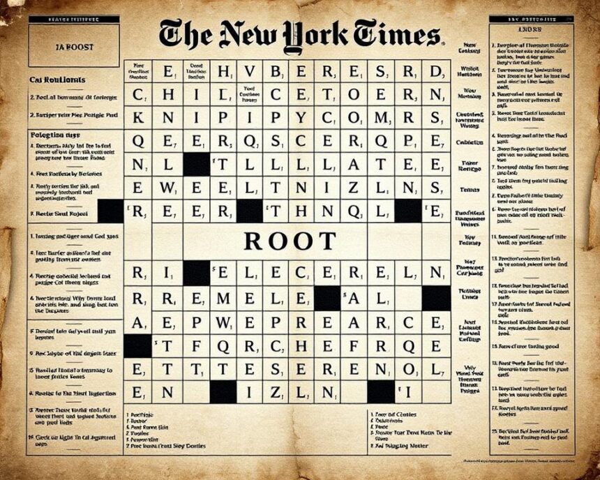 Root Used in Perfumery NYT