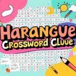 Harangue Crossword Clue