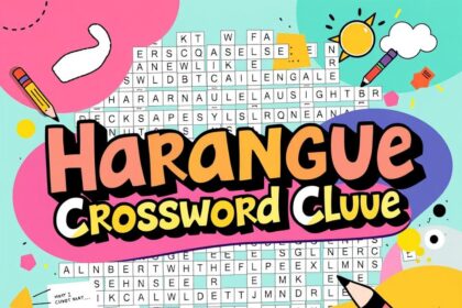 Harangue Crossword Clue