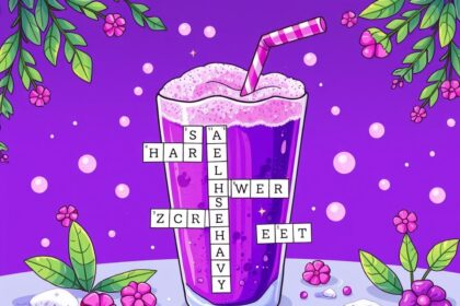 Frothy Purple Drink Crossword