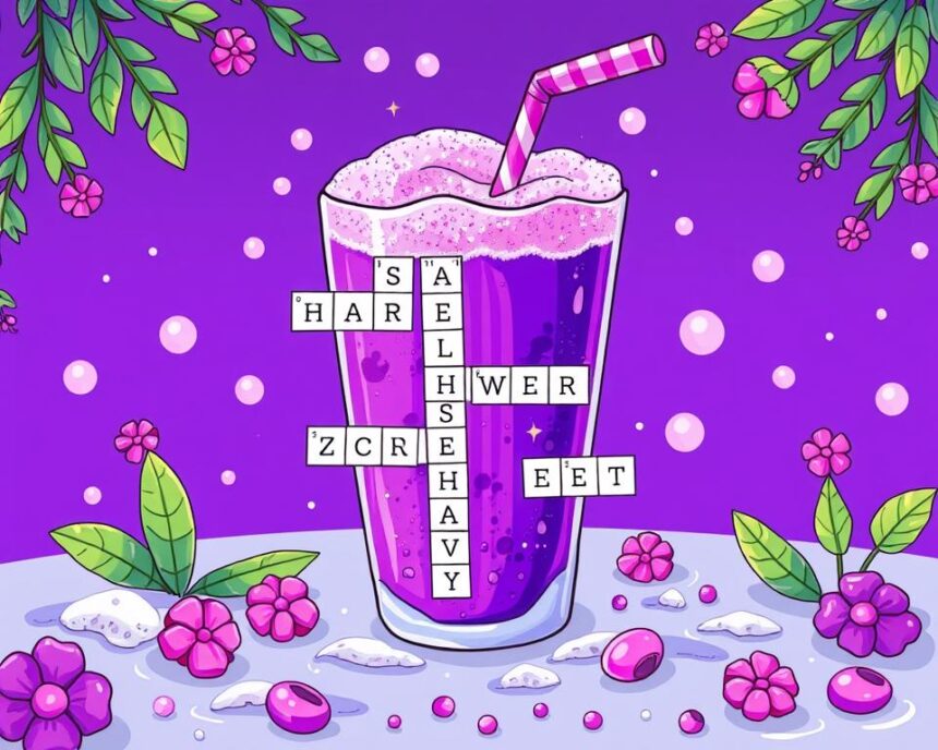 Frothy Purple Drink Crossword