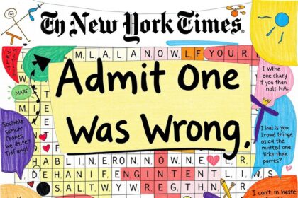 Admit One Was Wrong NYT Crossword