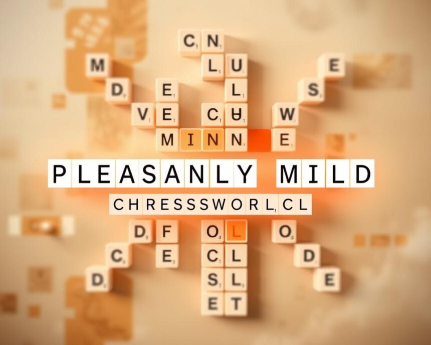 Pleasanly Mild Ccrossword Clue