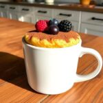 4 Ingredient Keto Mug Cake with Flax-Egg