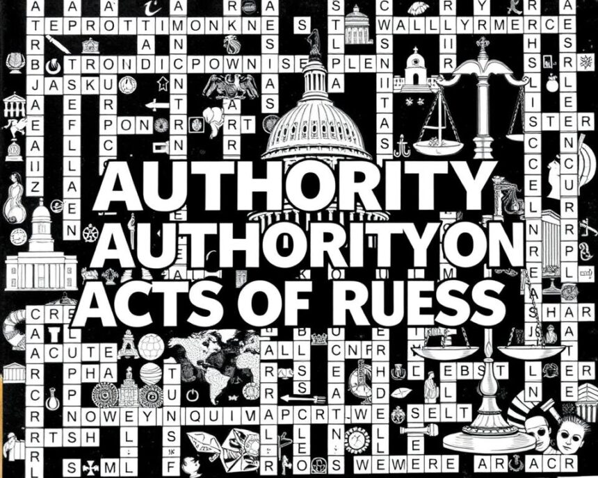 Authority on Acts of Congress Crossword